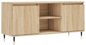 sonoma tölgyszínű szerelt fa TV-szekrény 104x35x50 cm