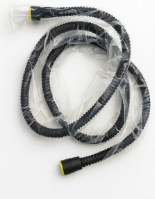 Caldo Freddo Zuhanyrendszer - CSAPTELEPPEL - szögletes - fejzuhany, zuhanyfej, gégecső - FEKETE