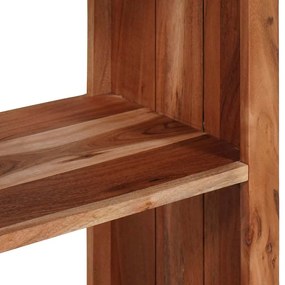 Könyvszekrény Barna, Fekete 50 x 30 x 110 cm Tömör Akácfa