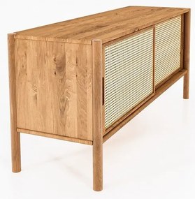 Tölgyfa TV-állvány 142x64 cm Pola - The Beds