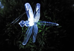 Kerti dekorációs napelemes LED lámpa - Szitakötők 24 LED dióda