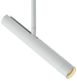 Modern fehér spotlámpa 1 fázisú sínrendszerhez - Slimline Avery