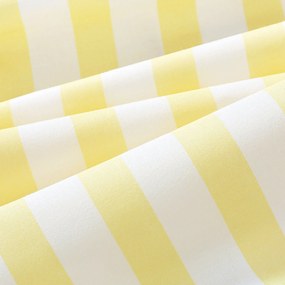 Goldea kör alakú pamut terítő - sárga csíkos Ø 100 cm