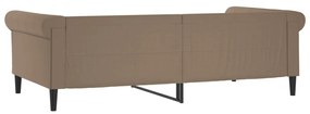 kávészínű műbőr kanapéágy 100 x 200 cm