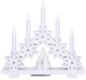 Solight 1v265 - LED Karácsonyi gyertyatartó 5xLED/2xAA meleg fehér