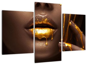 Kép - Nő arany ajkal (90x60 cm)