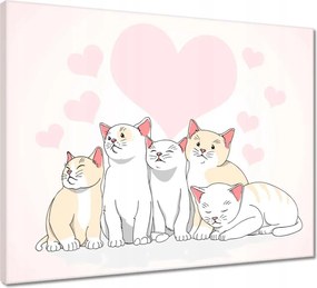 Vászonkép 50x40 Cica Cicák