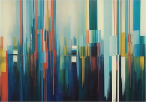 Fali fotótapéta előszoba konyhába Absztrakt csíkok 208x146 Ragasztó