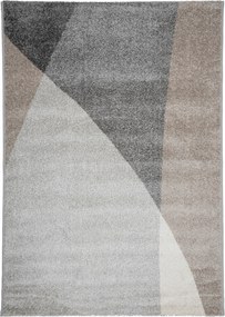 Modern Szőnyeg Nappaliba Divatos Geometrikus Minta 120x170CM Szürke