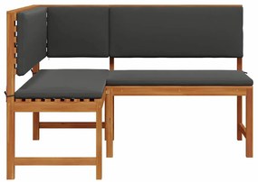 Kerti Sarok Pad Barna 140 x 100 x 91cm Tömör akácfa