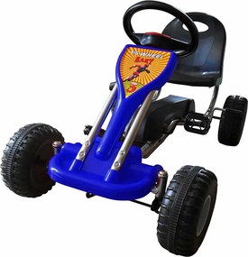 vidaXL pedálos gokart kék