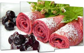 Vászonkép 100x60 Málnás finomságok Gyümölcsök