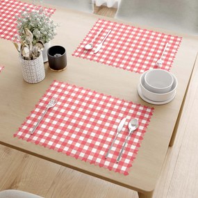 Goldea teflonbevonatú reggeliző alátét - piros kockás - 2db 30 x 40 cm