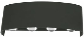 Top Light - LED Kültéri fali lámpa RAY LED/8W/230V IP44 4000K fekete