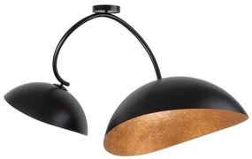 SPACE mennyezeti lámpa 2xE27/60W/230V fekete/réz