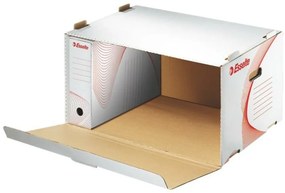 Archiválókonténer, karton, előre nyíló, ESSELTE Standard, fehér (E128910)