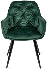 Zöld Bársony Étkezőszék. POLA