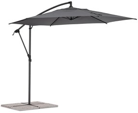 Tropea Kerti /terasz napernyő, Bizzotto, Ø 300 cm, oszlop Ø 46-48 mm, acél/poliészter, sötétszürke