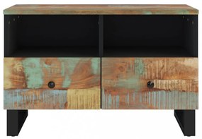 tömör újrahasznosított fa TV-szekrény 70 x 33 x 46 cm