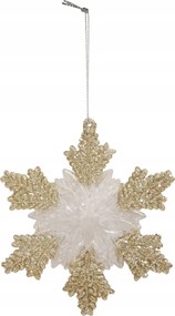 Karácsonyi medál arany hópehely 117550 Art-pol 1db