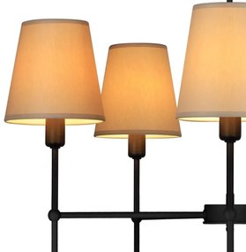 Rúdra szerelhető csillár MADELA 5xE14/40W/230V bézs/fekete