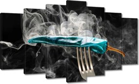 Vászonkép 140x80 Kék paprika