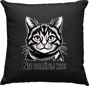 Cica-macska párna cica nem karcoló mém 2 fekete