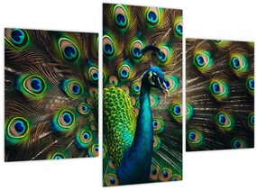 Kép – Pávatoll (90x60 cm)