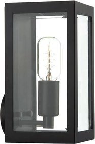 DAR LIGHTING ERA0722 ERA Klasszikus Kültéri Fali Lámpa Fekete, Átlátszó E27 IP44