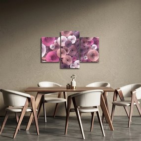 Absztrakt kép Rózsa virága (90x60 cm)