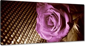 Vászonkép 115x55 Rózsa Lila és szépia
