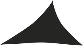fekete HDPE napvitorla 160 g/m² 4 x 5 x 6,8 m