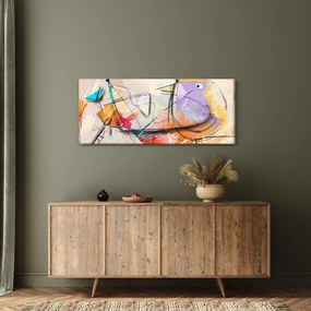 Kép - absztrakció, madár (120x50 cm)