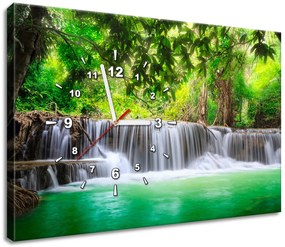 Gario Órás falikép Thaiföld és Kanjanaburi vízesés Méret: 60 x 40 cm