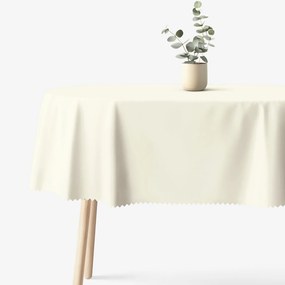 Goldea ovális viaszosvászon terítő - krémszínű 140 x 240 cm