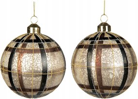 Karácsonyfa Bombák Nagy 10cm Arany Kockás Karácsonyfa Bomba Karácsonyi Ajándék