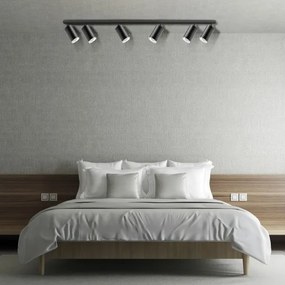 LED RGBW dimmelhető fürdőszobai beépíthető spotlámpa TURYN 6xGU10/6,5W/230V IP44 fekete