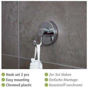 Szürke öntapadós fürdőszobai kiegészítő szett Milazzo – Wenko