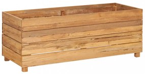 újrahasznosított tíkfa és acél magaságyás 100 x 40 x 38 cm
