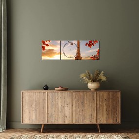 Kép - Párizs (órával) (90x30 cm)