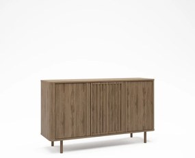 Natúr színű komód tölgyfa dekorral 138x80x40 cm Salma – Marckeric