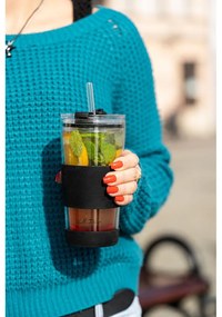 Fekete termobögre 600 ml Fuori – Vialli Design