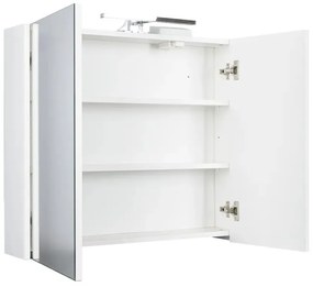 TMP SHARP Tükrös fürdőszobai szekrény LED világítással - 75 cm