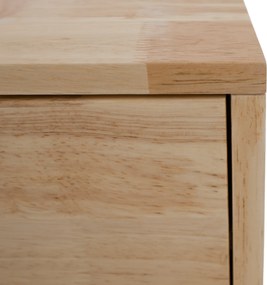 Éjjeliszekrény, masszív fa, természetes, BRUNI