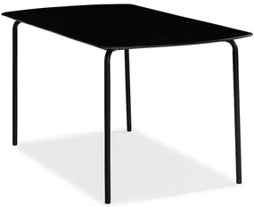 Asztal deNoord 241Fekete, 74x80x160cm, Rostos cement, Fém