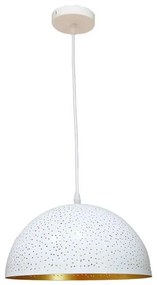 Csillár zsinóron 1xE27/60W/230V átm. 30 cm fehér