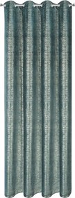 Bársony függöny türkiz arany nyomtatás 140X250 kerek