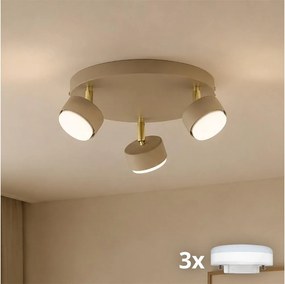 Brilagi - MONO LED spotlámpa 3xGX53/30W/230V bézs/arany