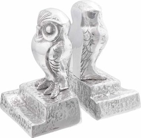 vidaXL Könyvtámaszok 2 pcs Ezüst 12 x 9 x 19 cm Alumínium