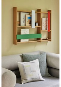 Natúr színű többszintes fali polc tölgyfa dekorral 110 cm Arki – Hübsch